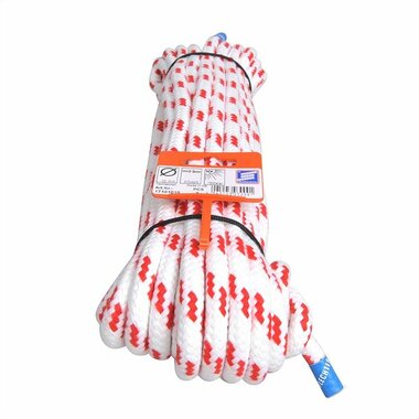 Yacht sheet rope, Novoleen, 10mm, 15m, 700 daN, white