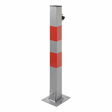Parking post with lock