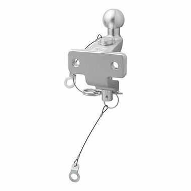 Tow bar ball silver combined double version D20.2/S350 E-type approved