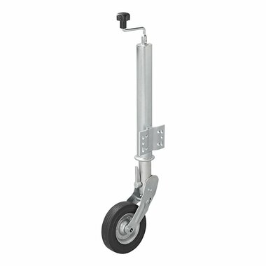 Nose wheel 60mm rim metal with rubber tire 200x60mm foldable