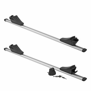 Roof rail carrier for closed roof rail 120cm aluminium 75kg