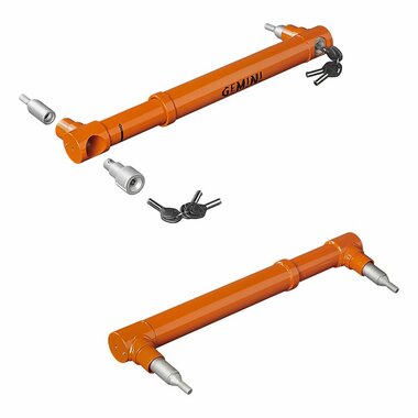 Wheel clamp Gemini for double axle