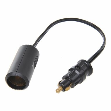 Adapter cable from DIN plug to cigarette lighter socket 25cm