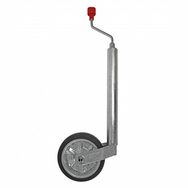 Jockey Wheel Plus diameter 48 mm, solid rubber tyre 200 x 50 mm, 300 kg