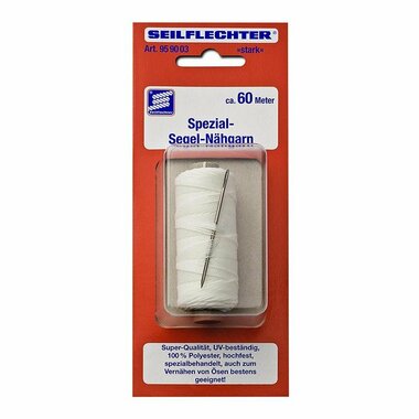 Sewing thread (strong) for sail with needle, 60m