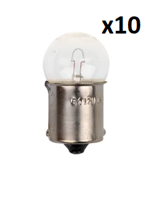 Car lamp 12V 10W BA15s x10 piece