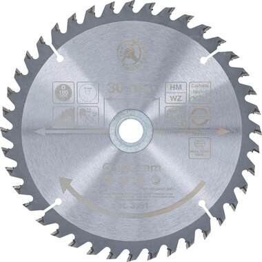 Carbide Tipped Circular Saw Blade diameter 180 x 30 x 2.5 mm 40 teeth