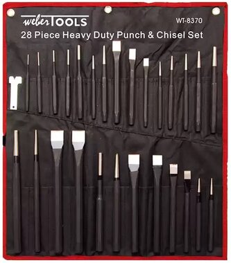 Heavy-duty float and chisel set 28-piece