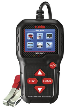 Professional battery tester with LCD display