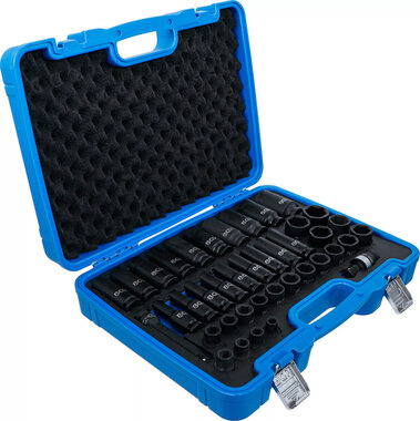 Impact Socket Set Hexagon (1/2) Drive 9 - 30 mm 40 pcs