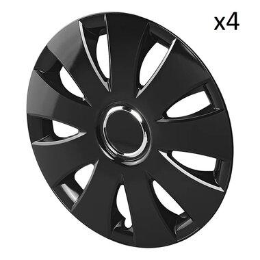 Wheel cover Aura black 15 inch x4 pcs