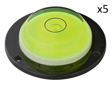 Spirit level round x5 pieces