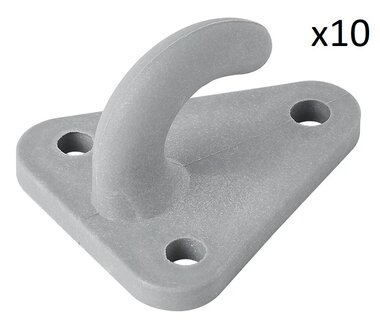 Rope hook plastic 45x39mm x10 pieces