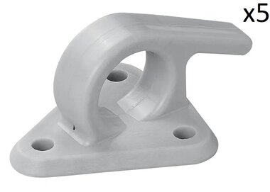 Rope hook plastic with eye 48x45mm x5 pieces