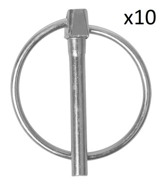 Securing pin 4.5mm with ring x10 pieces