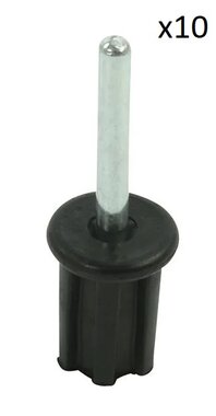 Top cap 22mm with pin x10 stuks