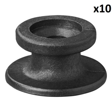 Tarpoulin lacing button round plastic x10 pieces