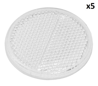 Reflector white 60mm self-adhesive x5 pieces