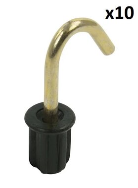Tent cap 19mm with round hook x10 pieces