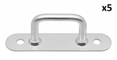 Rectangular sail eye 36mm x5 pieces