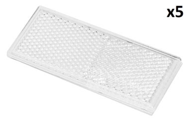 White reflector 82x36mm self-adhesive x5 pieces