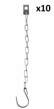 Safety chain metal 24cm x10 pieces