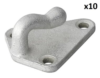 Rope hook metal 40x45mm x10 pieces
