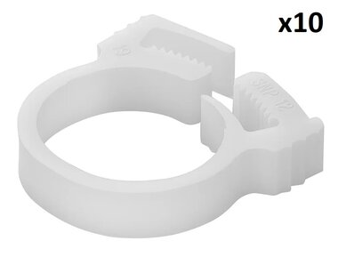 Snap hose clamp 17–19 mm x10 pieces