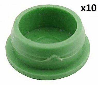 Cover Cap for Anchor Plate Green x10 pieces