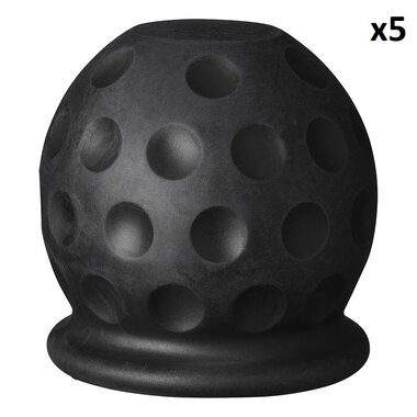 Tow bar cap Golf ball black x5 pieces