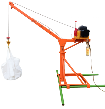 Construction crane 500kg 25m electric 230V