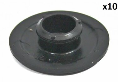 Black plastic filler cap x10 pieces