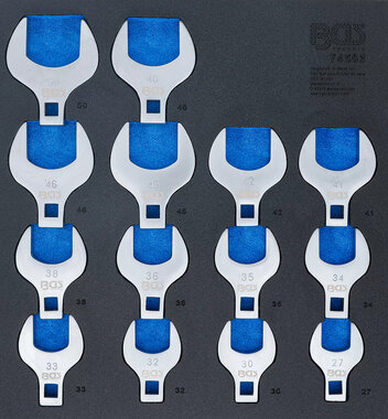 Crowfoot Spanner Set 12.5 mm (1/2) Drive 14 pcs