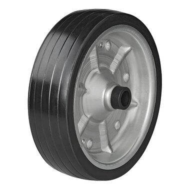 Jockey wheel tyre with large metal rim and rubber tyre 220 x 65 mm, 500 kg
