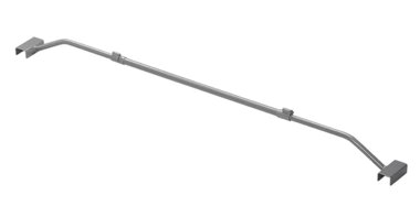 Metal adjustable cover support bar 100–155 cm for trailer tarp