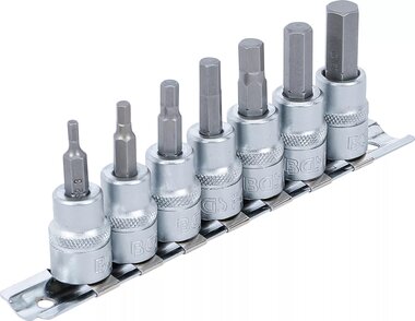 Bit Socket Set (3/8) Drive internal Hexagon 3 - 10 mm 7 pcs