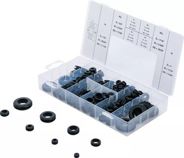 Rubber Grommet Assortment Inch Sizes 180 pcs