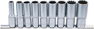 9-piece Deep Socket Set, 12-pt., 1/2