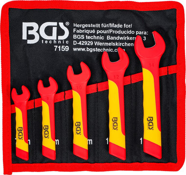 5-piece VDE Open End Spanner Set, 7-14 mm