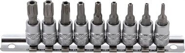 1/4 T-Star Bit Socket Set, tamperproof, T10 - T50