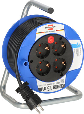 Cable Reel Black 15 m H05VV-F 3G1,5