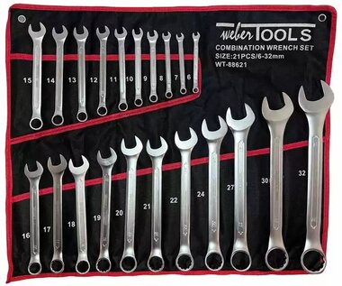 21-piece Combination Wrench Set