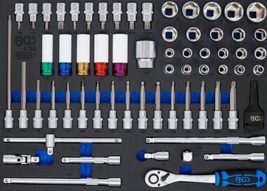 Tool Tray 3/3: Socket Set 64 pcs
