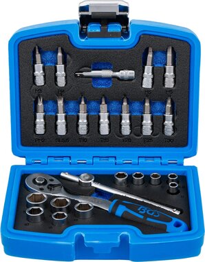 Socket Set 6.3 mm (1/4) Drive 24 pcs