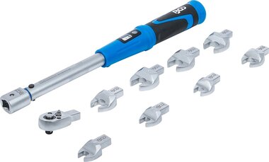 Torque Wrench Set for 9 x 12 mm Insert Tools 10 - 50 Nm 10 pcs