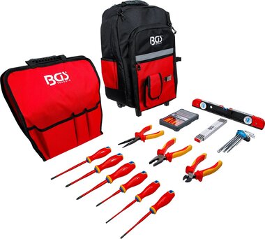 VDE Tool Backpack with Telescopic Handle Mobile 27 pcs