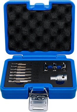 Screw Extractor Set for damaged T-Star (for Torx) T10 - T55 11 pcs