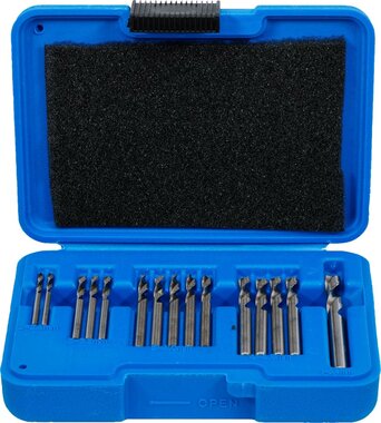 Blind Rivet Drill Set HSS 2.4 - 6.4 mm 15 pcs