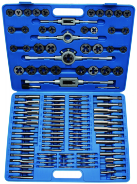 Tap and Die Set metric/Inch sizes 110 pcs