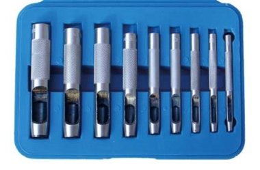 9-piece Hollow Punch Set, 3-12 mm